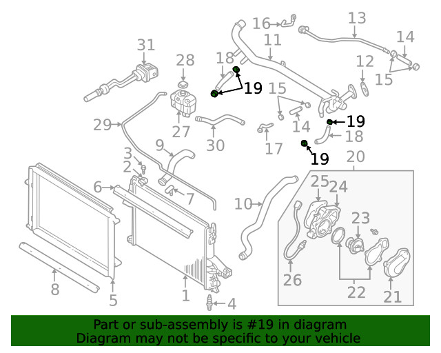 Genuine Volvo Clamp 988023