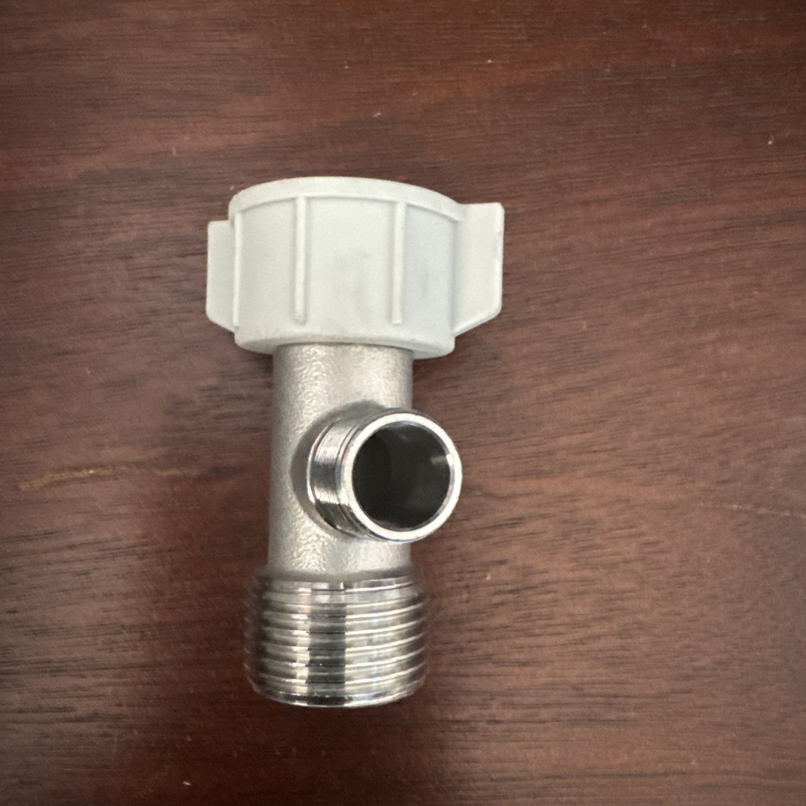 Metal Brass T Adapter Valve 3 Way 7/8 *7/8 * 3/8 , Plastic Head , Toilet Bidet