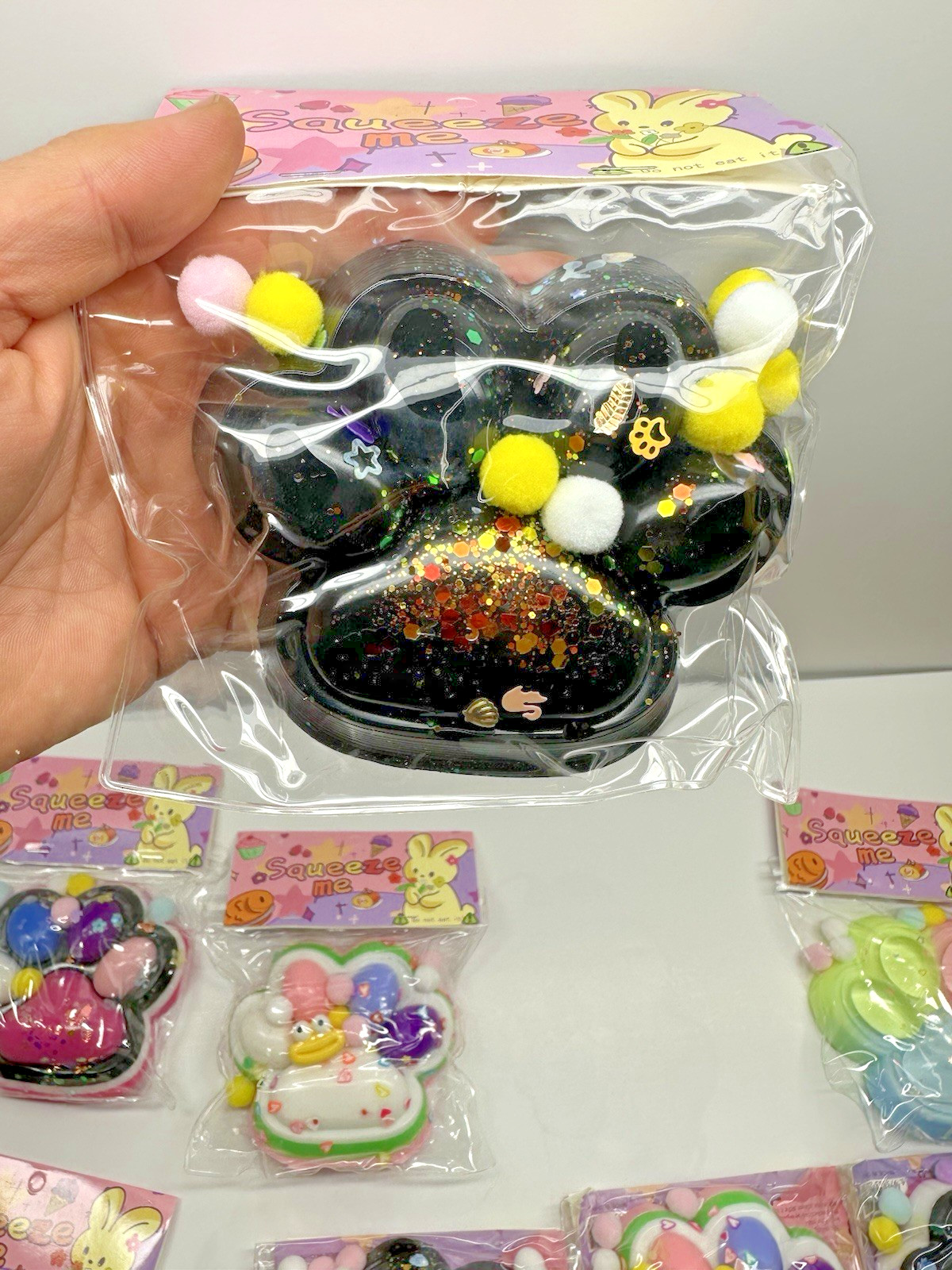 Taba Squishy 8-Pack | Big Fufu Cat Paws | Jumbo Soft Mochi Toys | Great Value