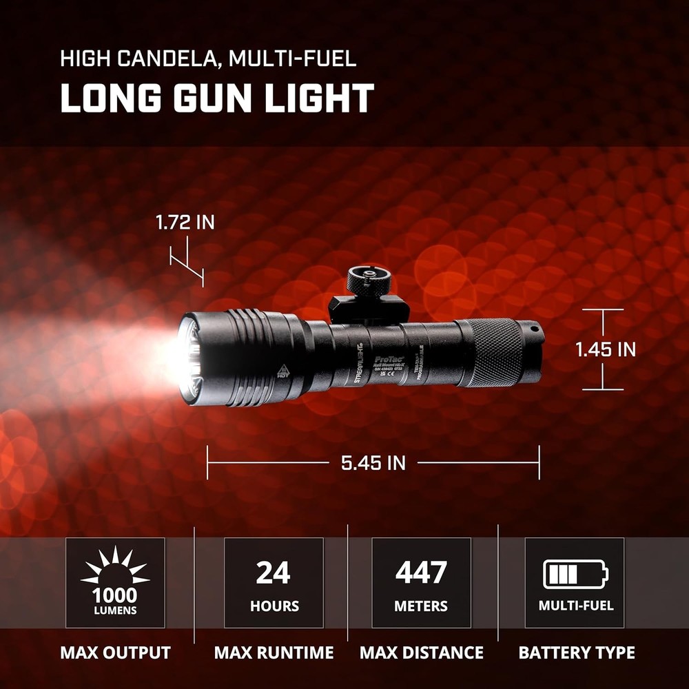 1000 Lumen ProTac Rail Mount Flashlight