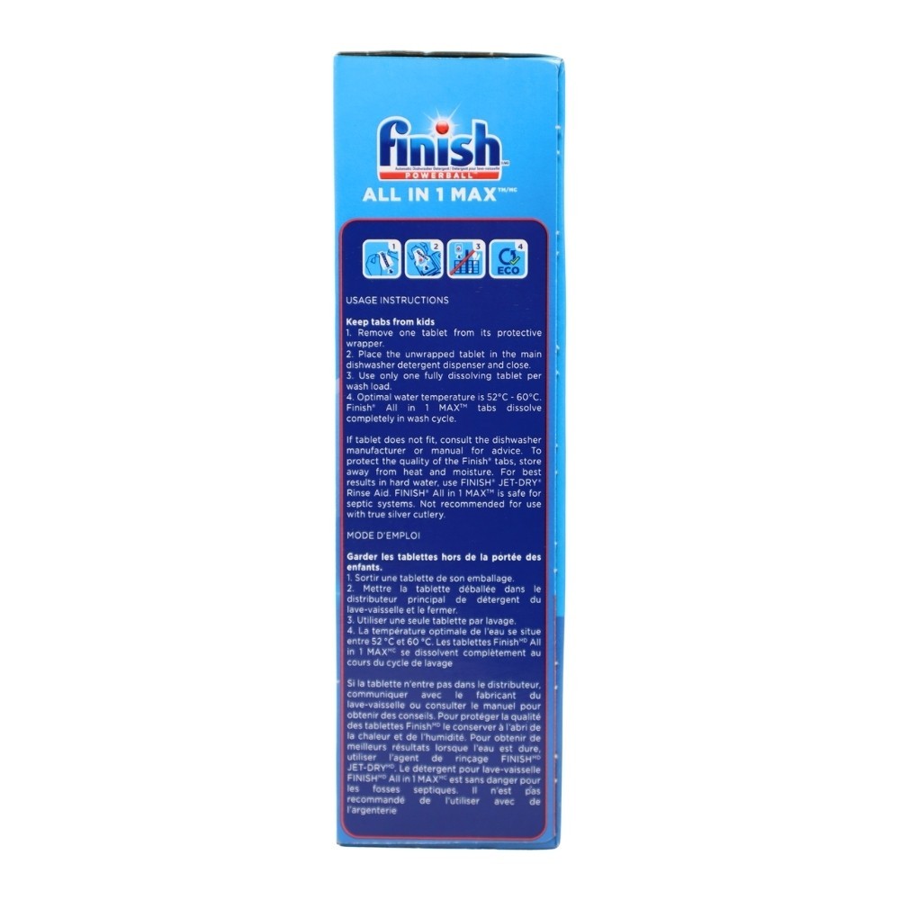 Finish Powerball All-in-1 Max Automatic Dishwasher Detergent, 55 Count