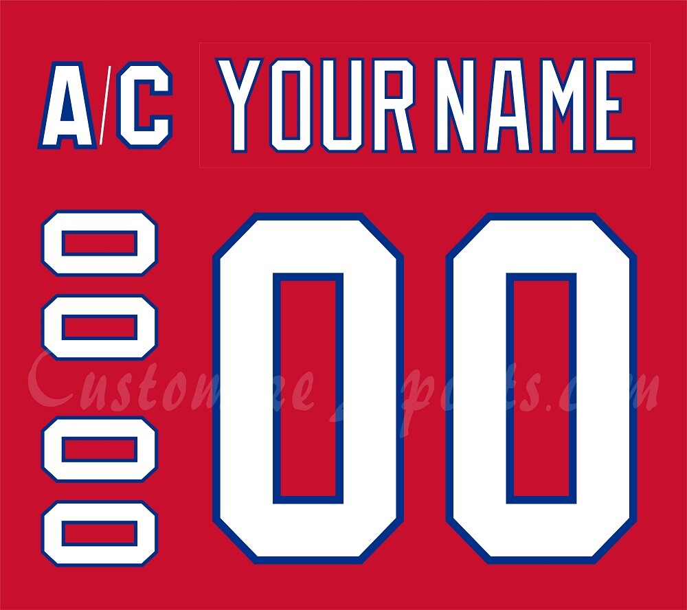 Washington Capitals Customized Number Kit For 2018-2020 3rd Uniform