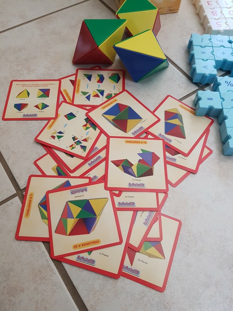 New + used Bundle Ofmath Activities game Puzzles, Multiplication block Number