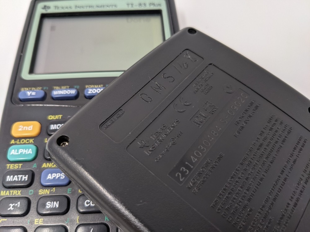 Texas Instruments TI-83 Plus Graphing Calculator TESTED RAM CLEARED + BATTERIES