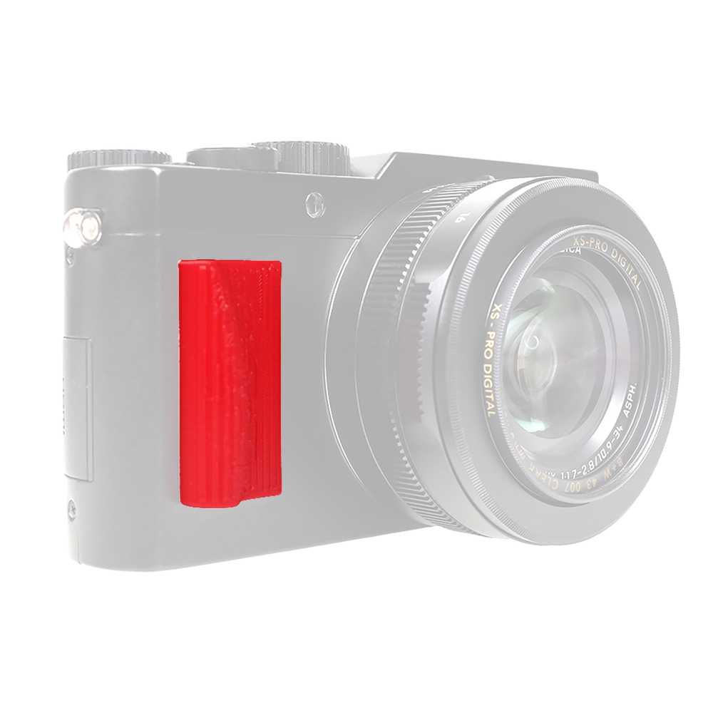 Plastic Ribbed Texture Attachment Grip Compatible with Leica Cameras