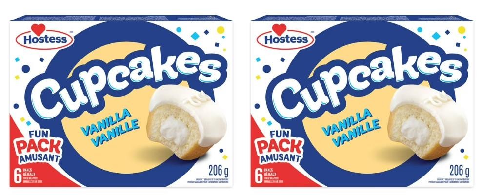 Hostess Vanilla Cupcakes, 206g (2 Pack)