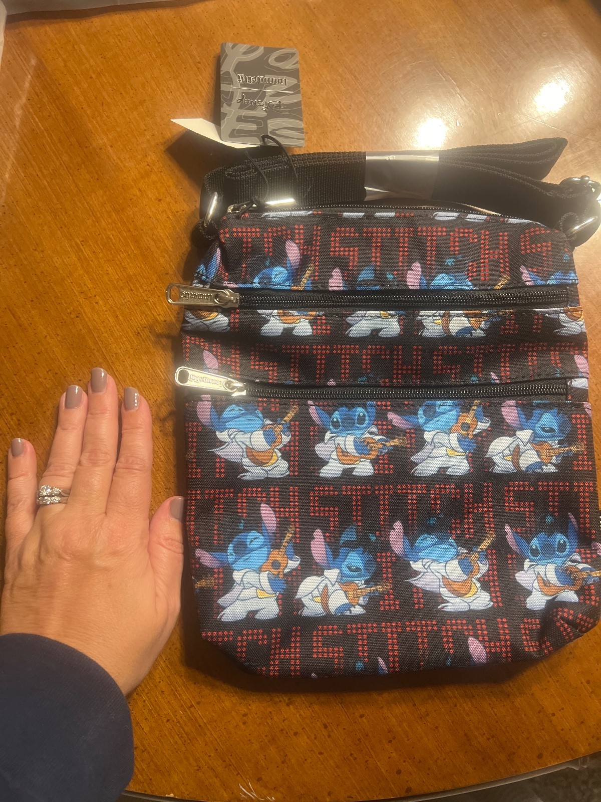 Disney Lounge fly Stitch Elvis Crossbody Bag - NEW