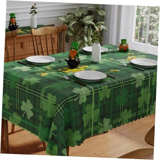 St Patricks Day Tablecloth Rectangle 60x84 Inch, 84" x 60" (Rectangular)