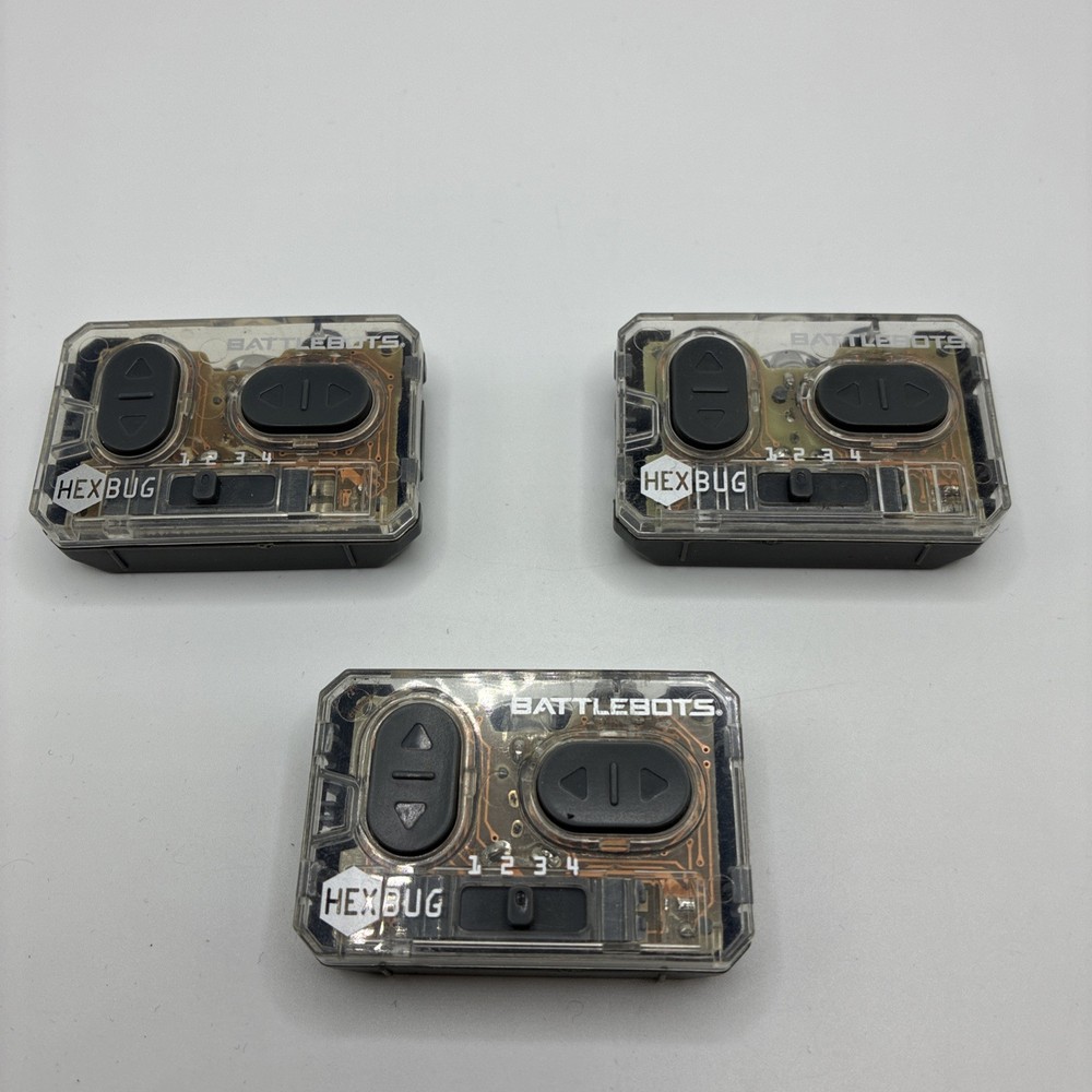Lot Of 3 HEXBUG BattleBots Replacement Remote Controllers Untested