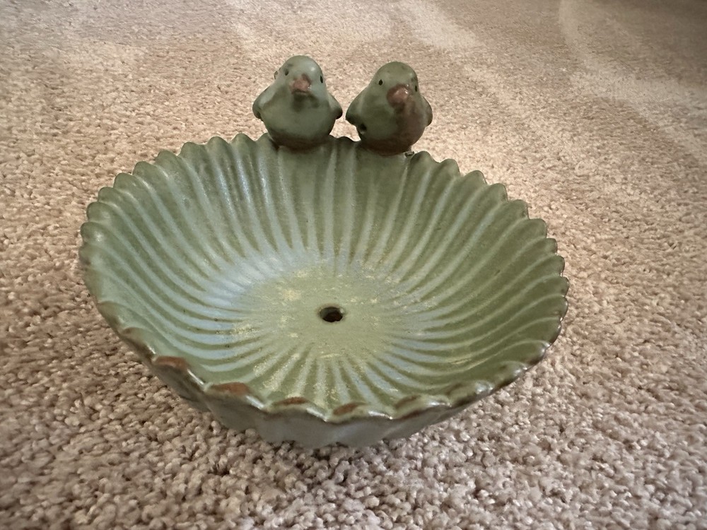 Hand Crafted Pottery Bird Feeder Bowl