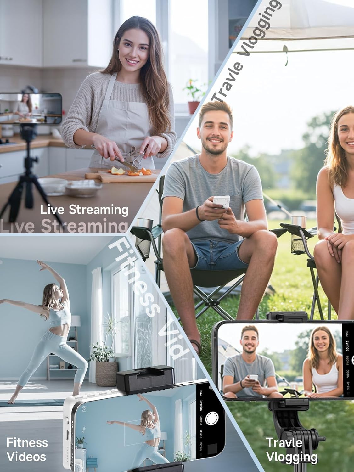 SYNCO XView Selfie Monitor Screen Wireless 4K/1080p Magnetic Vlog Phone Monitor