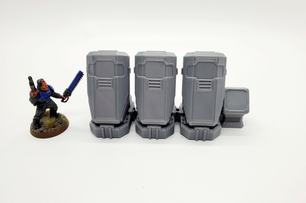 3d Printed Terrain. Sci-fi Stasis Pods