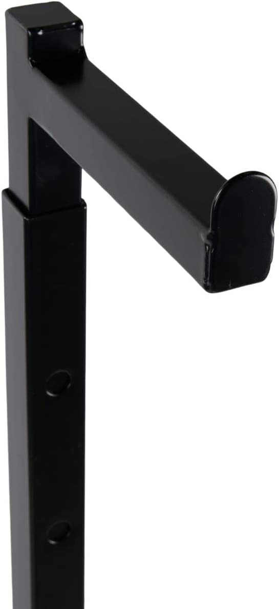 Single Costumer Clothing Display Stand Black Valet 72" Garment Rack Adjustable