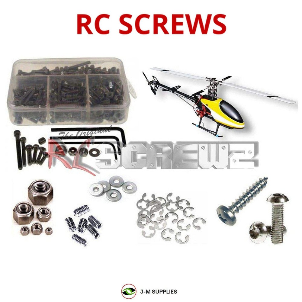 RCScrewZ Stainless Screw Kit dyn001 for Dynam E-Razor 450 | KIT