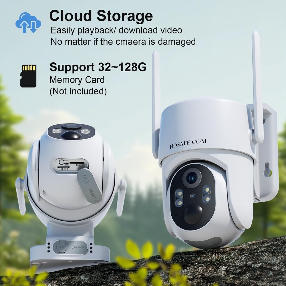 No WIFI Security Camera No Internet Needed, 4G LTE Cellular Security Camera O...