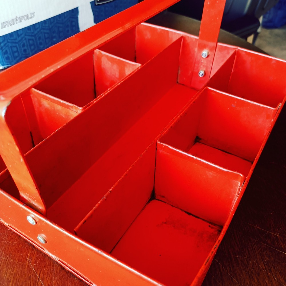 Vintage Metal Tool Caddy
