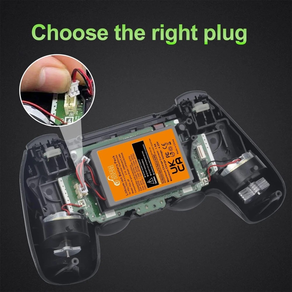 PS3 Controller Battery Replacement, 2 Pack LIP1359 Battery for Sony Playstati..