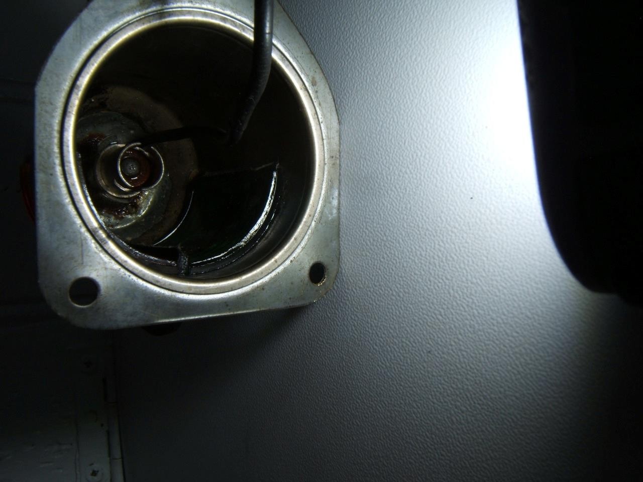 VINTAGE SMALL CHROMED RED & GREEN GLASS BOAT LIGHT NON-WORKING