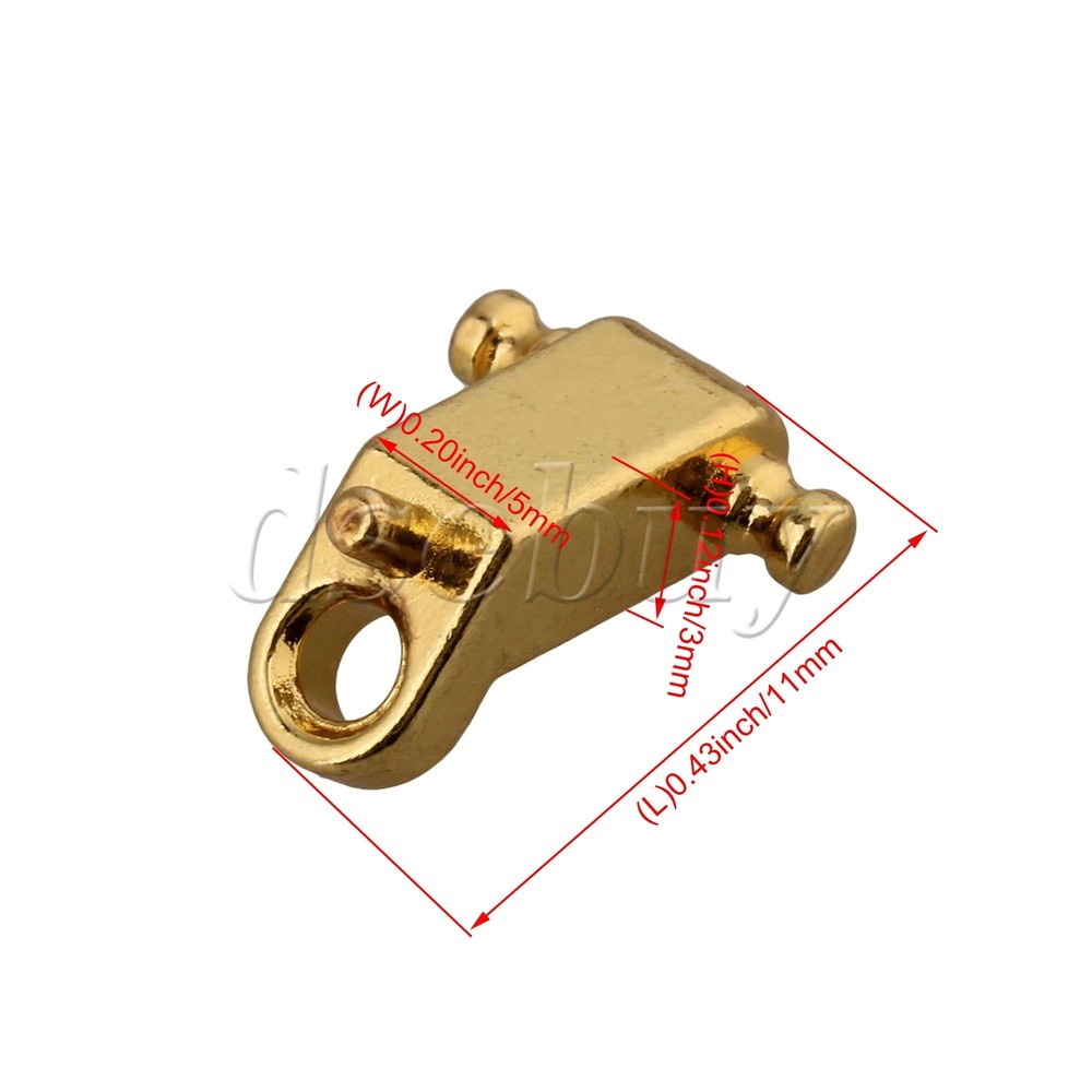 6x Gold Roller String Trees String Retainers with Screws for Electric Guitar