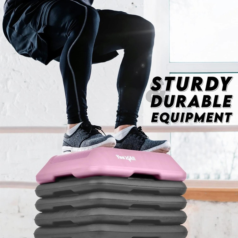Aerobic Exercise Platform with 4"/6"/8"/10"/12" Risers