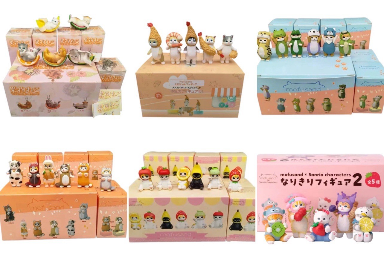 New Mofusand Animal Cat Fruits Figure Anime Cartoon Blind Box (Whole Set)