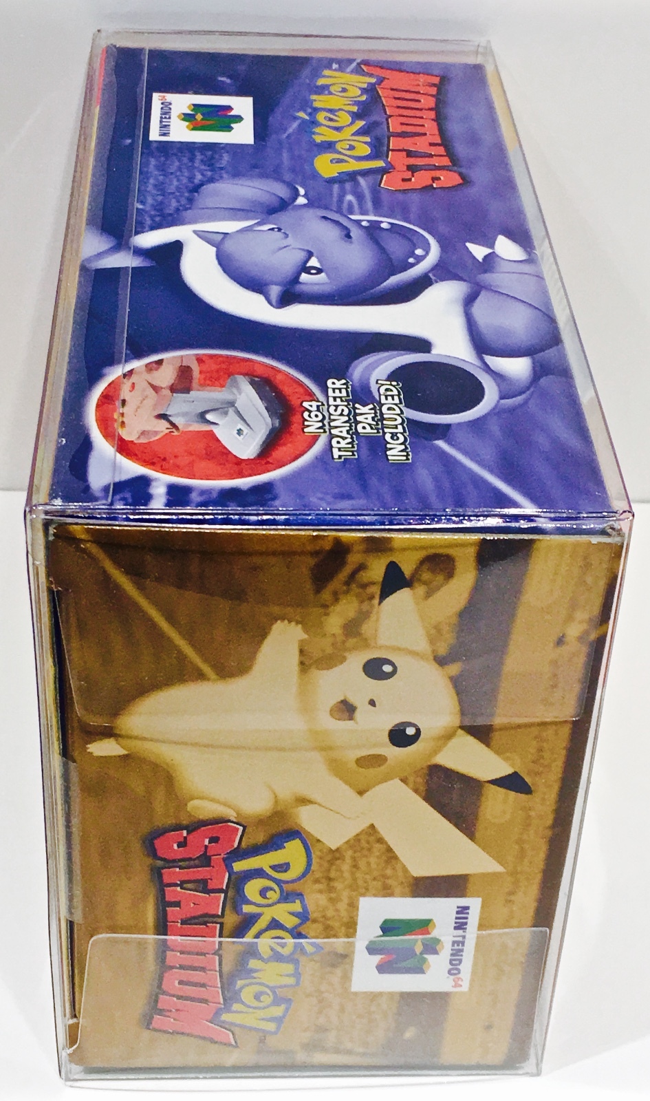 1 Box Protector For N64 POKEMON STADIUM Custom Clear Display Case Nintendo 64