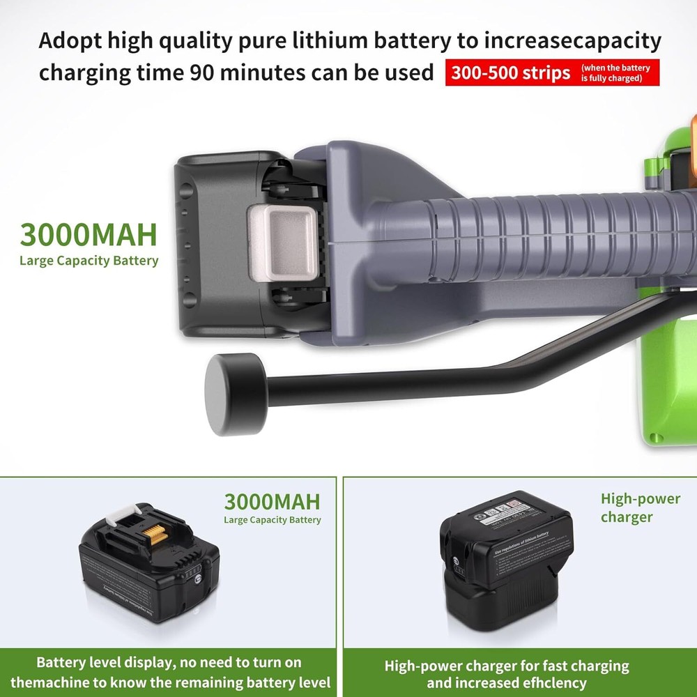 GOYOJO Electric Strapping Machine Battery-Powered Baler for Automatic Strapping