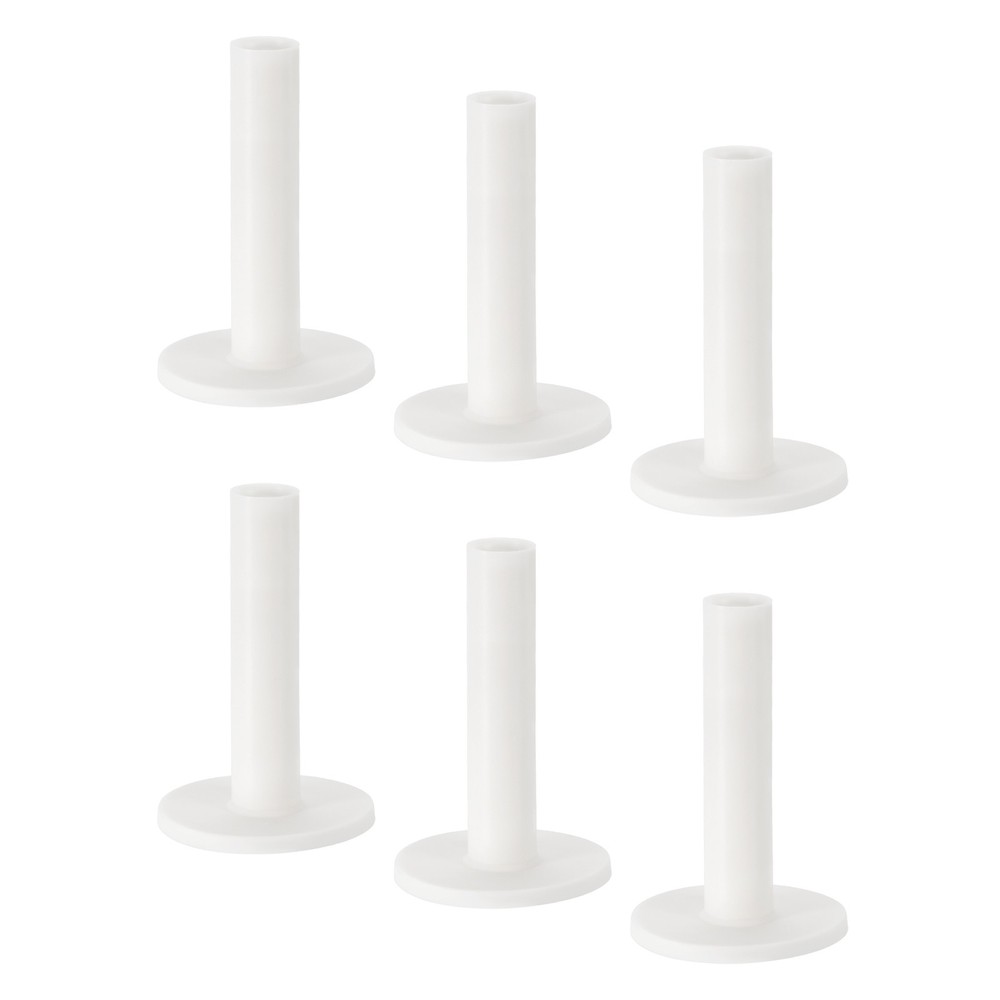 6Pack 3.5" Rubber Golf Tee Tall Training Driving Range Tee Stable White