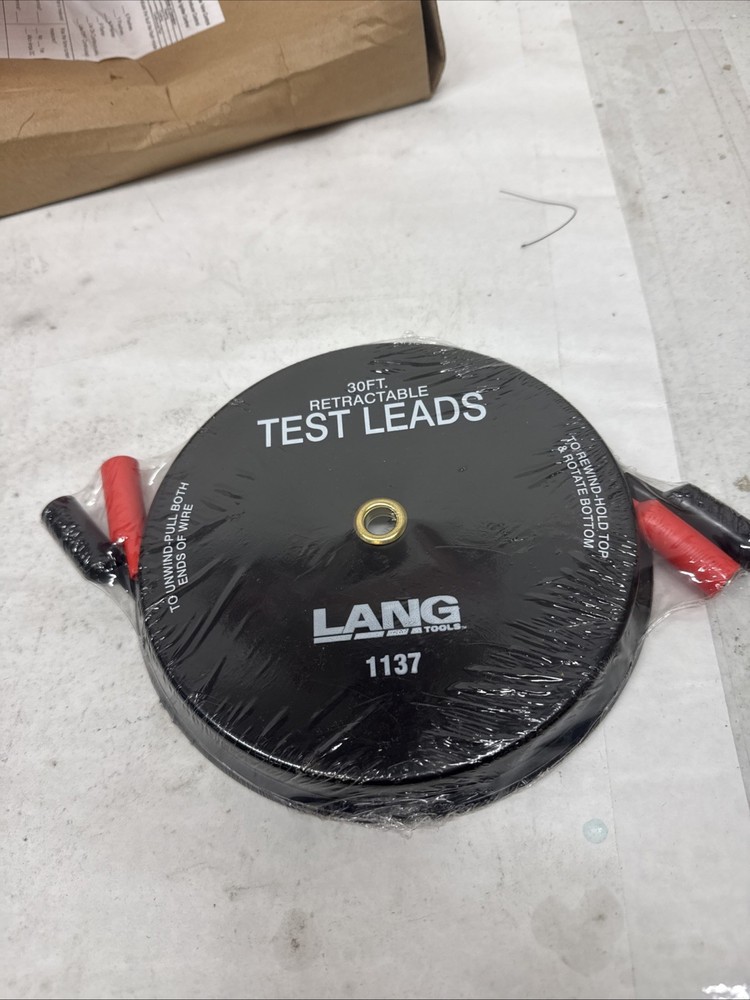 Lang Tools 1137 Retractable Test Leads - 2 Leads x 30-ft