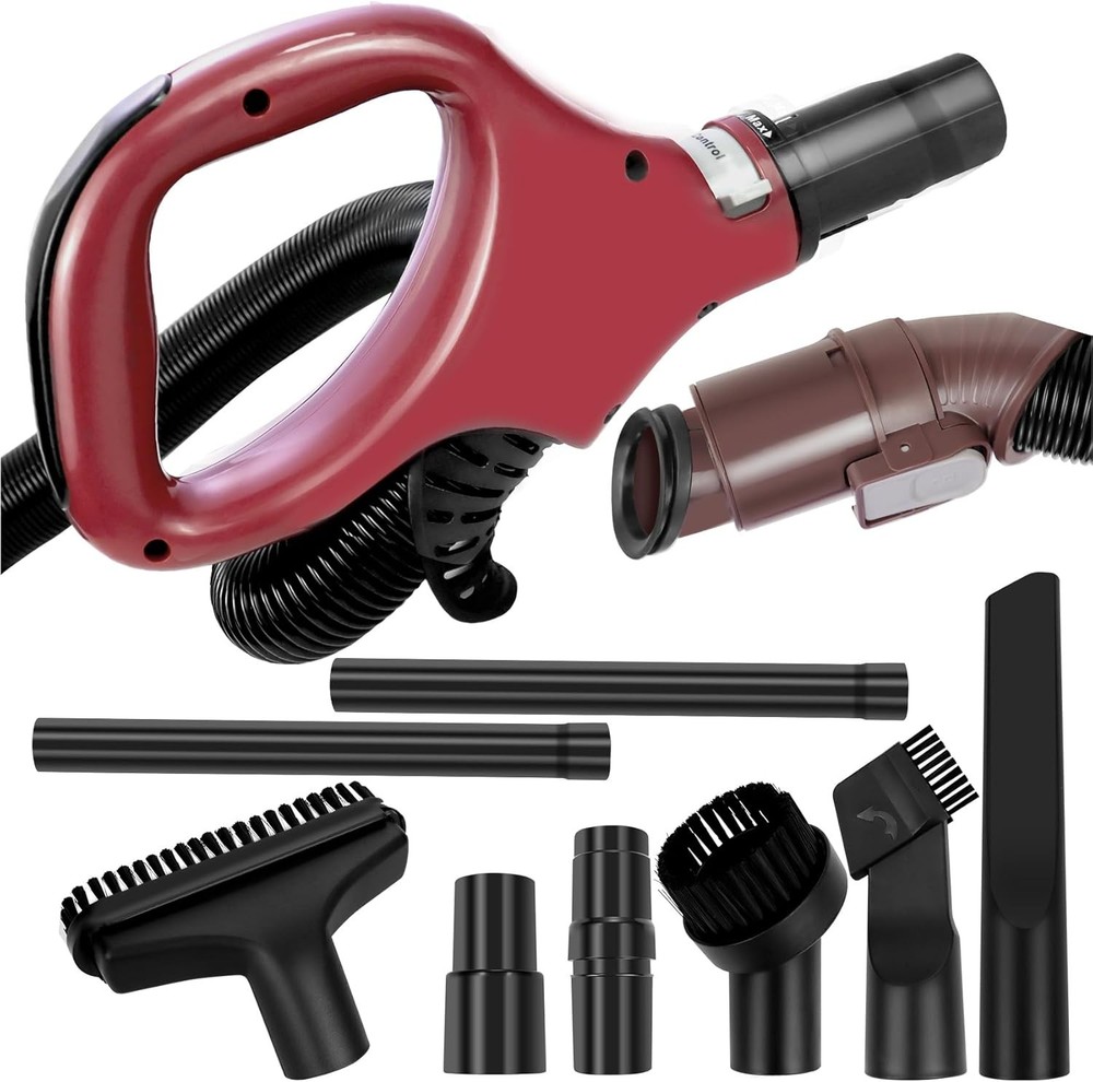 ZU561 Replacement Hose Handle, Crevice Tool, Vacuum Adapters Red