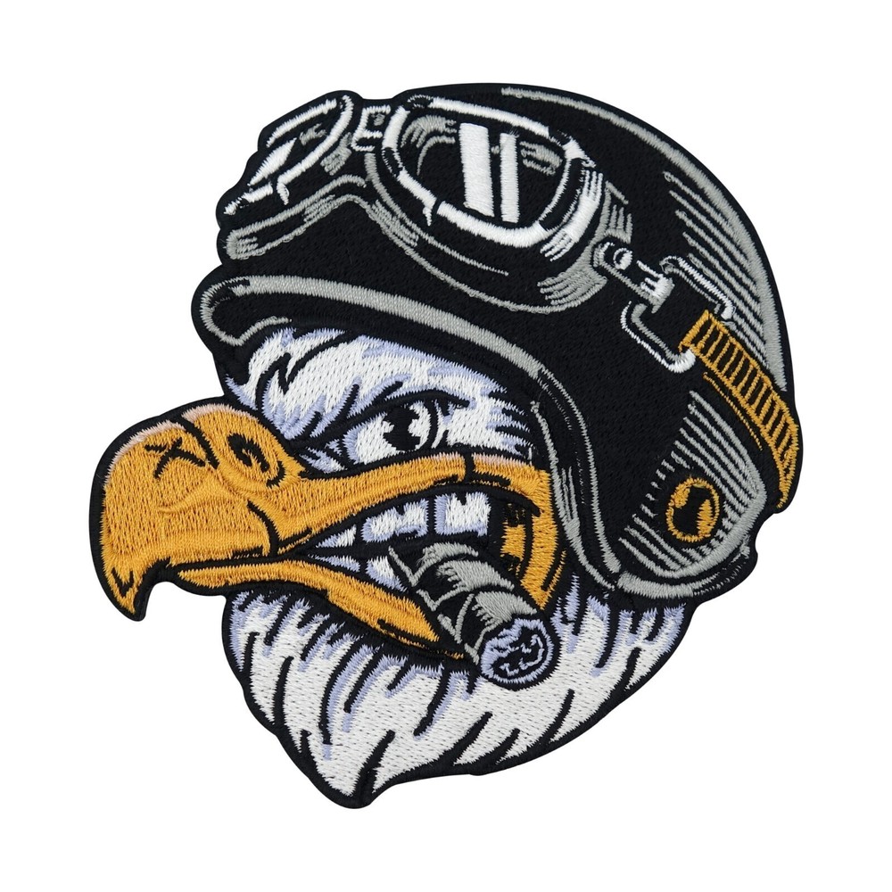 Biker Eagle with Cigar Patch for Leather Vests | Motorcycle Patch, Leather Jacket
