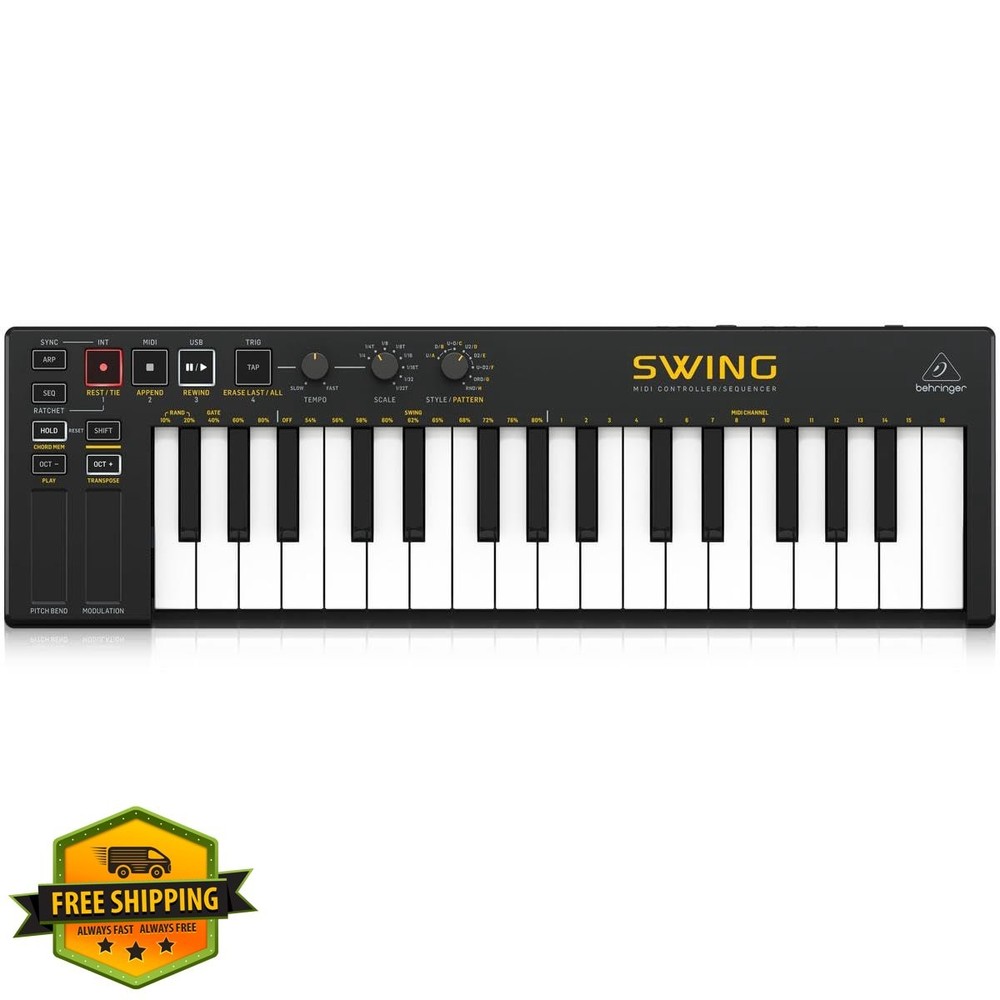 Behringer SWING 32-Key USB MIDI Controller Keyboard Sequencer