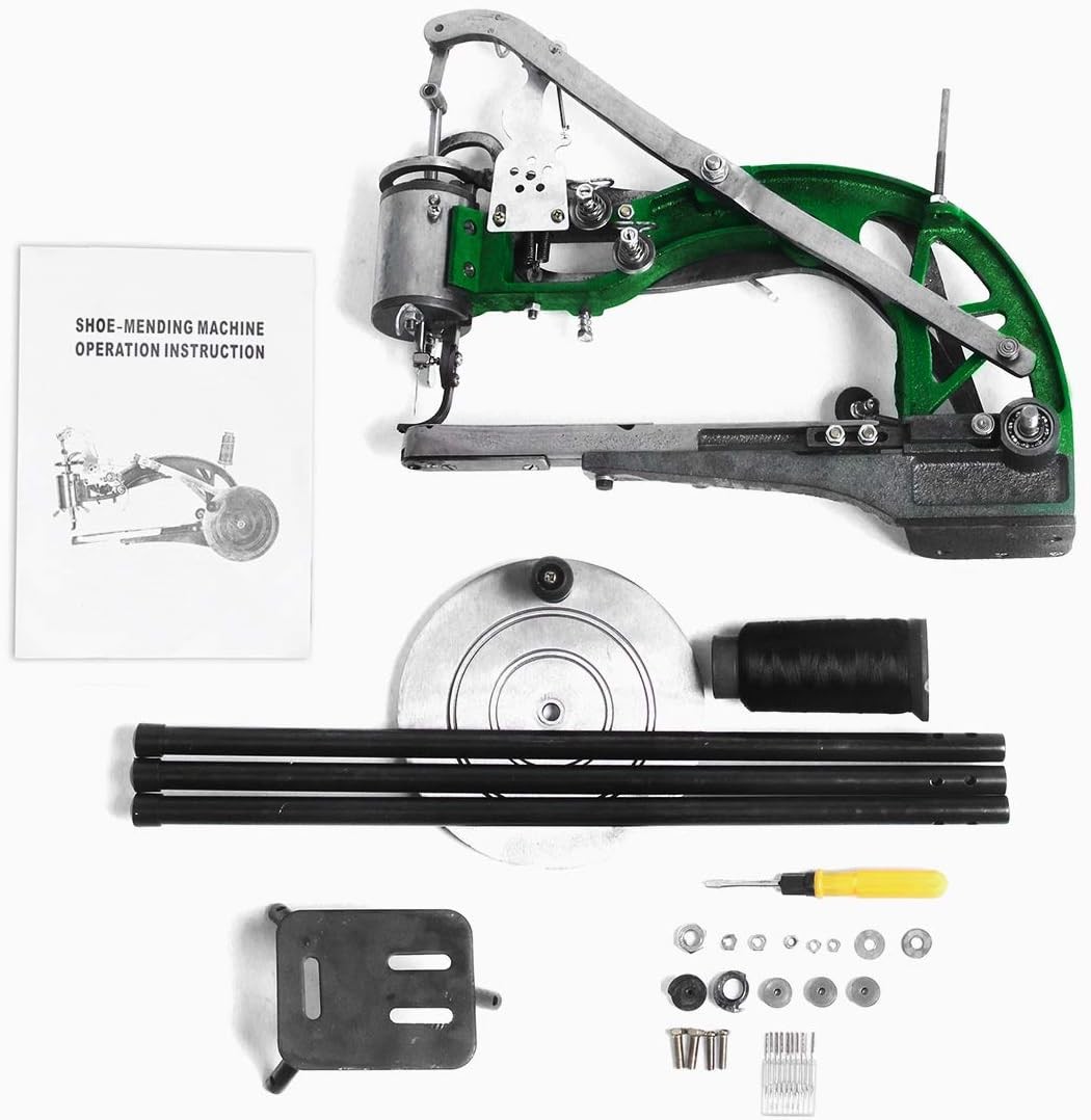 Manual Leather Sewing Machine Hand Shoe Cobbler Stitching Repair Mending Machine