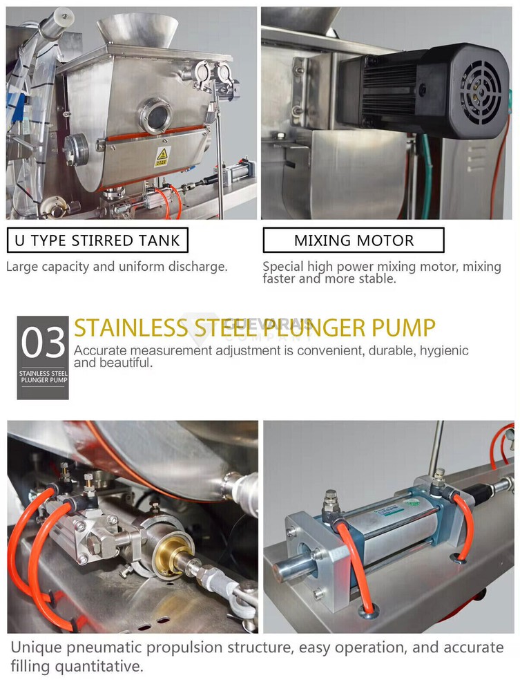 5-100ml Paste Sachet Packaging Machine Sauce Filling/Sealing Machine sticky