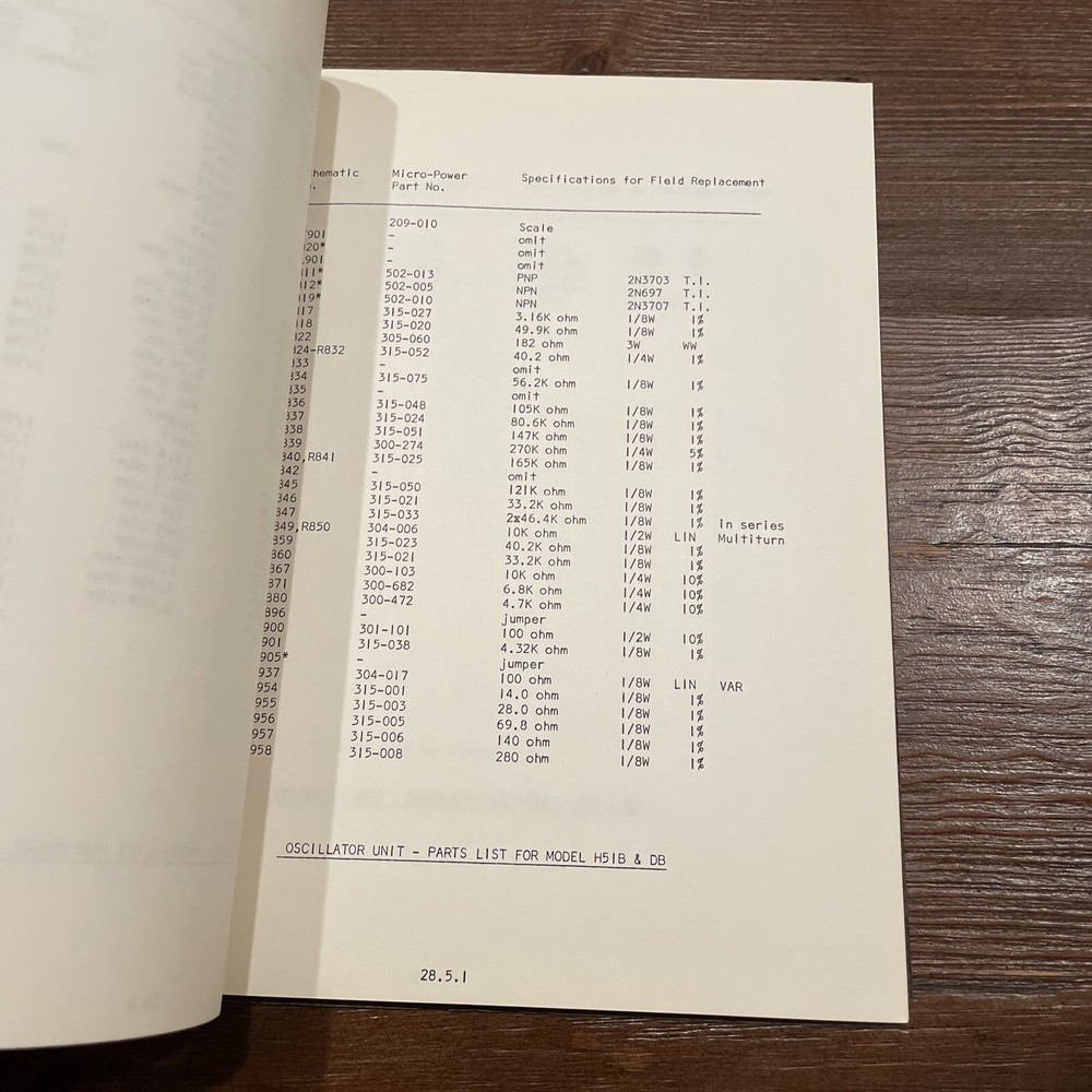 Micro-Power Model H-37 MD Microwave Sweep Oscillator Instruction Manual