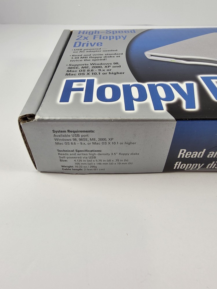 External USB Powered 2x Floppy Drive SmartDisk New