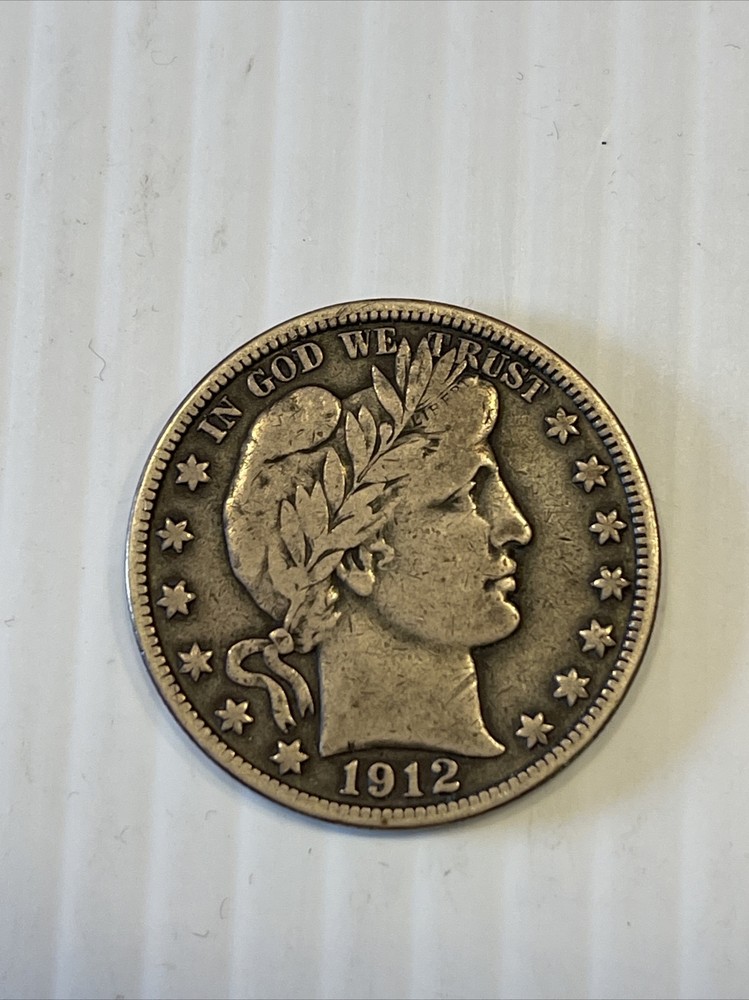 1912 Barber head half dollar AS