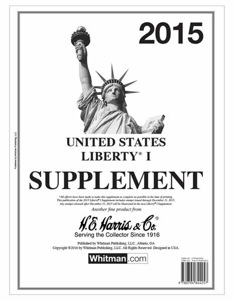 HE Harris Stamp Album Supplement US Liberty I 1 2015 Issue New Pack Free Sh&ha