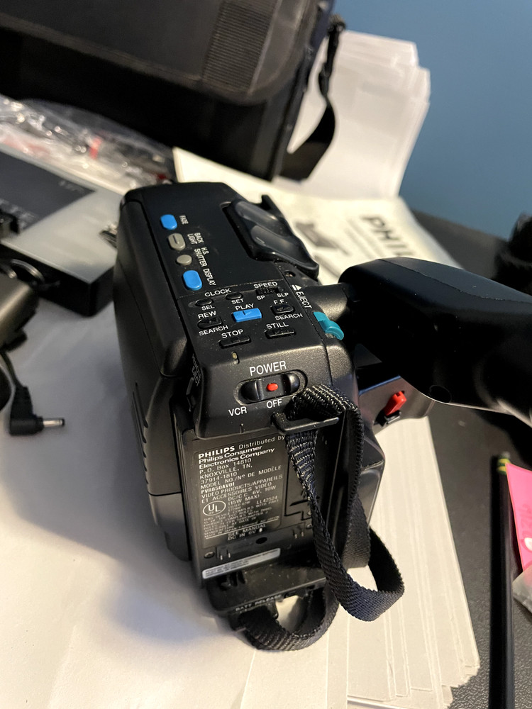 Vintage Philips VHS Camcorder PVR850 UNTESTED