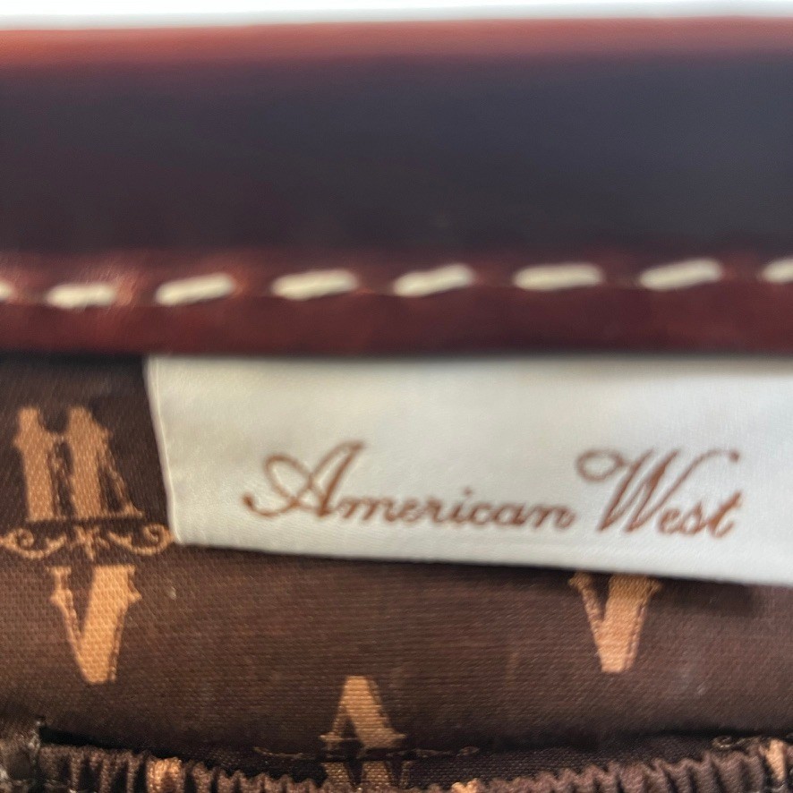 American West Tooled Leather Western Satchel Concho Crossbody Bag Cowgirl