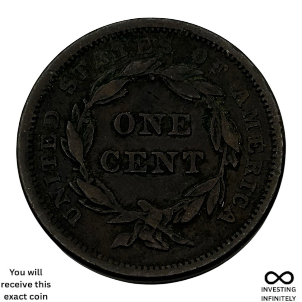 1842 Small Date Large Cent X-1736
