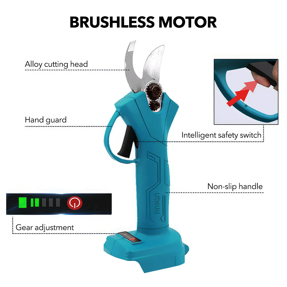 Cordless Electric Pruning Shears Brushless Motor Pruning Shears Rechargeable