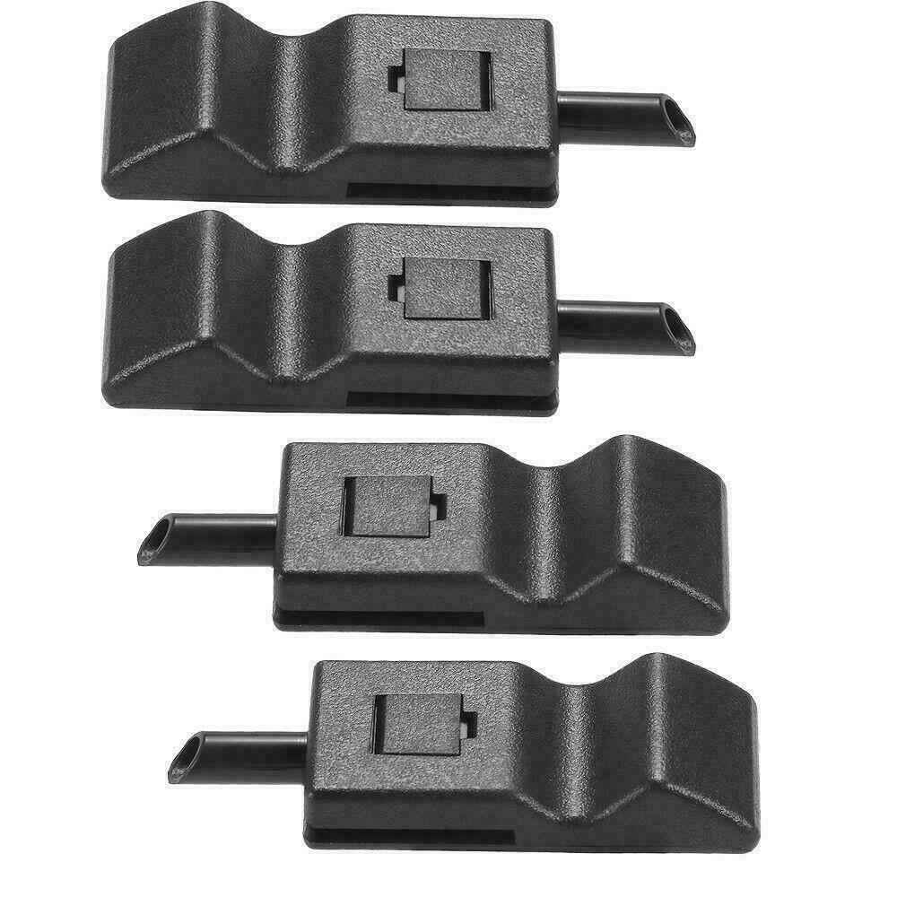 4PCS Door Lock Knobs Front/Rear Ebony For Chevy/GMC Silverado/Sierra 07-13