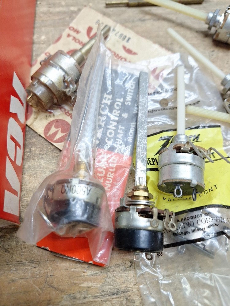 NOS Potentiometer Lot Mostly RCA