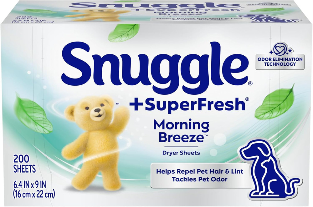 Plus SuperFresh Fabric Softener Dryer Sheets with Static Control and Odor Eli...