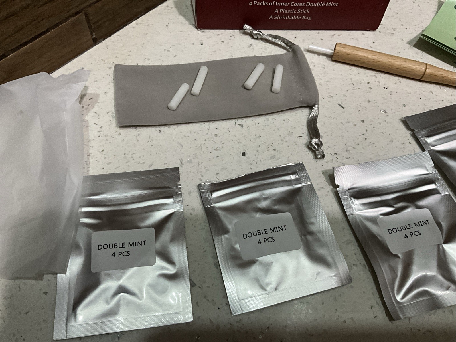 No Smoke Air Inhaler + 100% Natural Plant Essential Oil 16 DoubleMint Inner Core