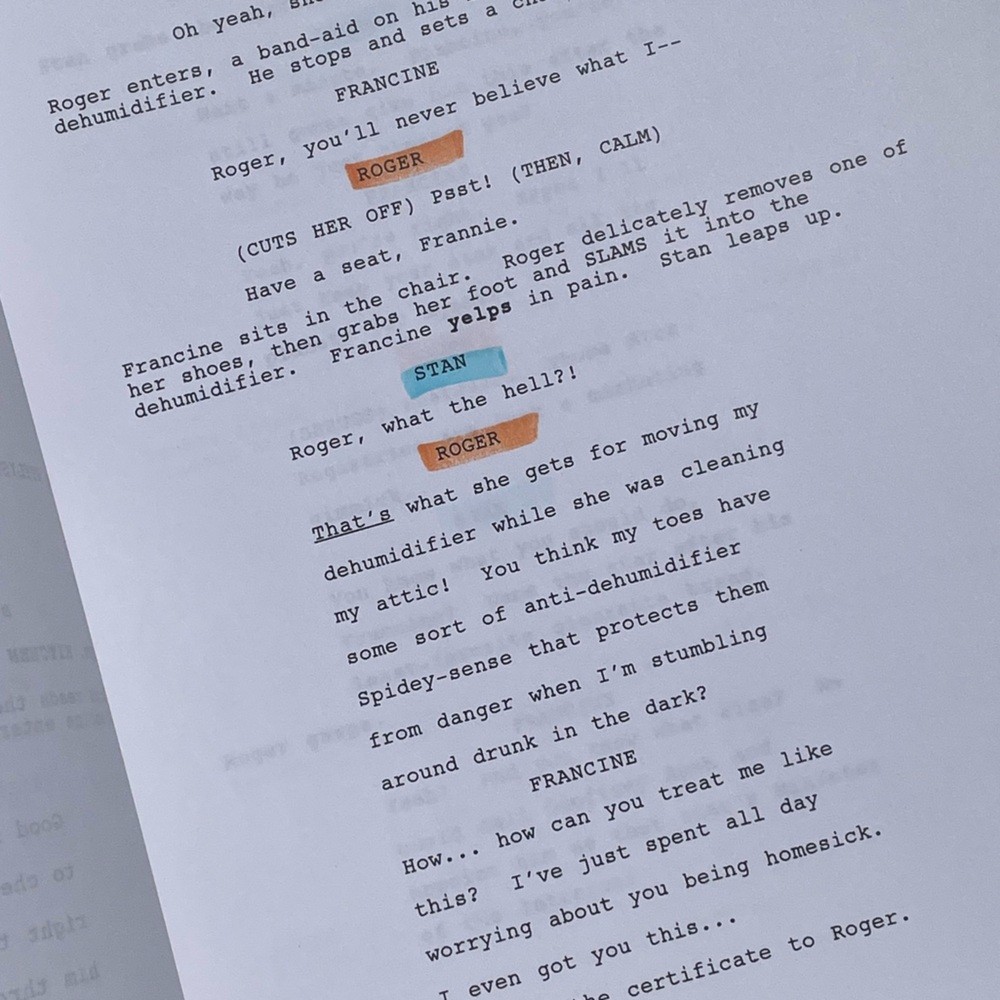 American Dad SETH MACFARLANE Used Stan Roger 2007 Production Table Draft Script