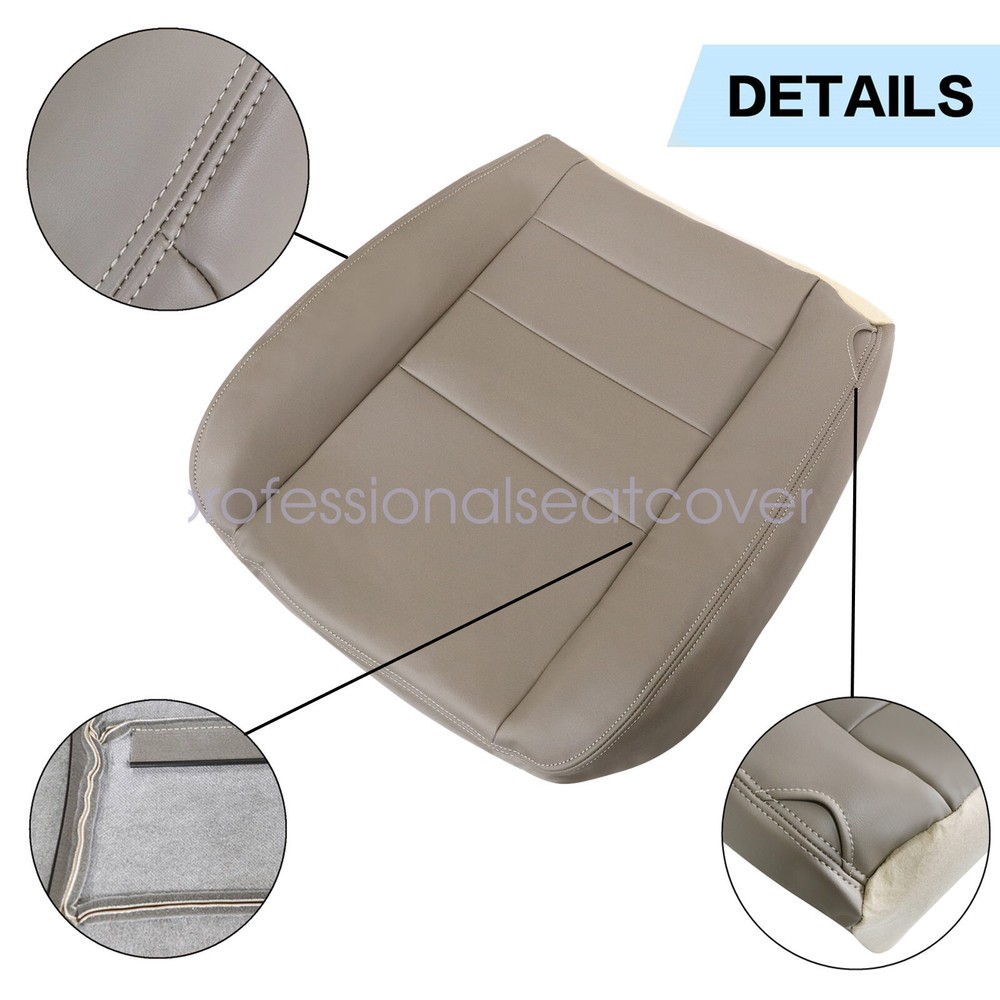 5x For 2002-2005 Ford Excursion Front Both Side Leather Cover Tan & Driver Foam