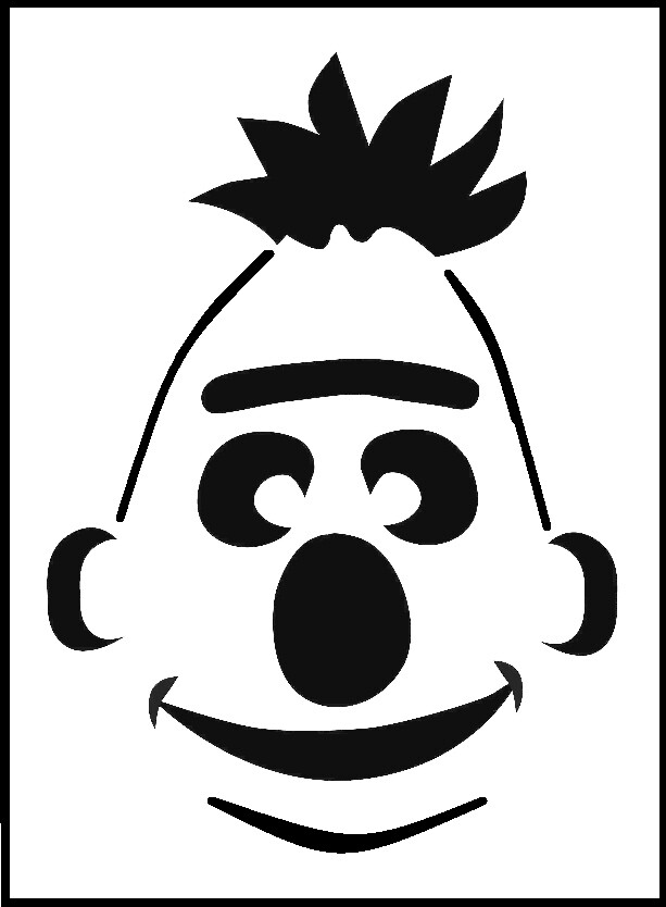 6"x8" Clear Plastic Stencil - Bert (SR274)*****