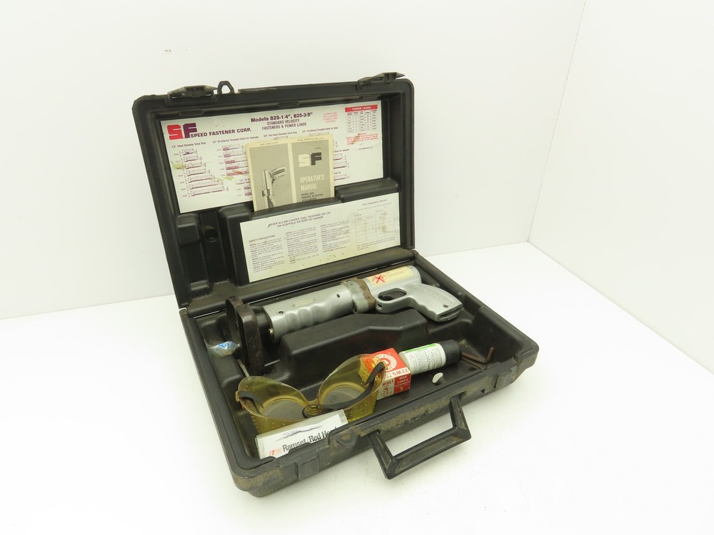 Speed Fastener Model 825 Powder Actuated Stud Driver Tool with Case